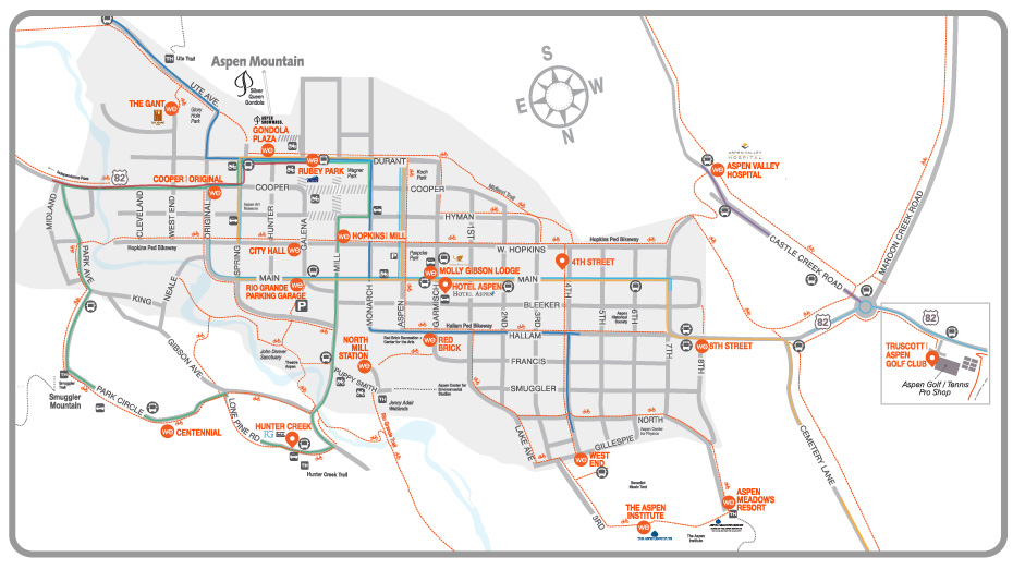 Aspen Town Map