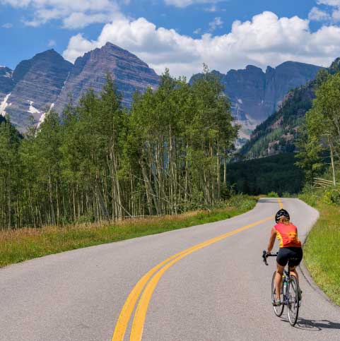 Renting a Bike to visit the Maroon Bells